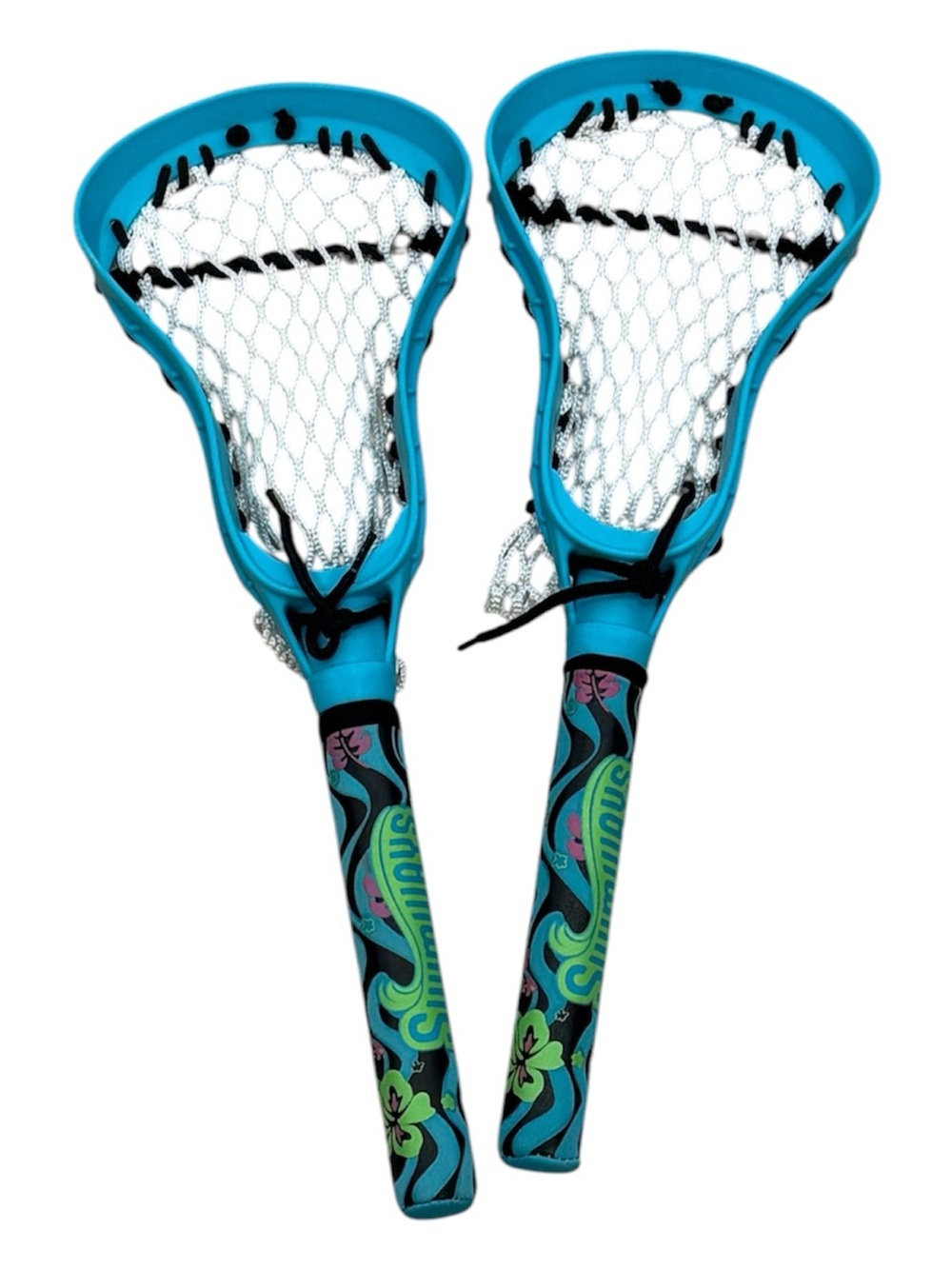 Water Toy Lacrosse Stick Pair with Floral Grip